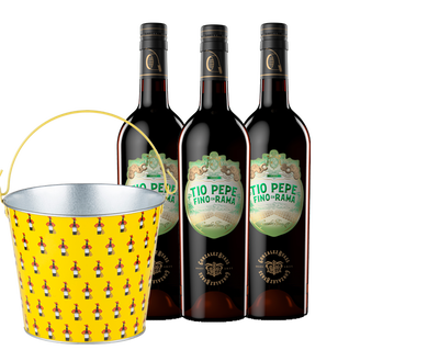 Tio Pepe en Rama y Cubo metálico